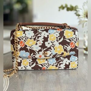 Tory Burch EMERSON mini floral print bag
